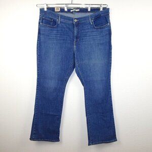 Levi's 315 Bootcut Jeans Plus Size 24W Blue Denim Stretch Shaping Flawed